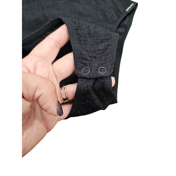 Koral Textured Bodysuit Small Black - Picture 4 of 6